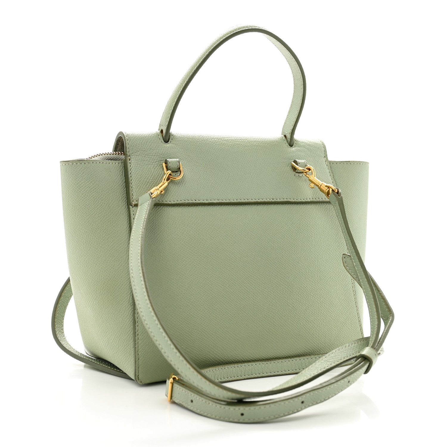 Celine Grained Calfskin Nano Belt Bag Jade 3 of 14