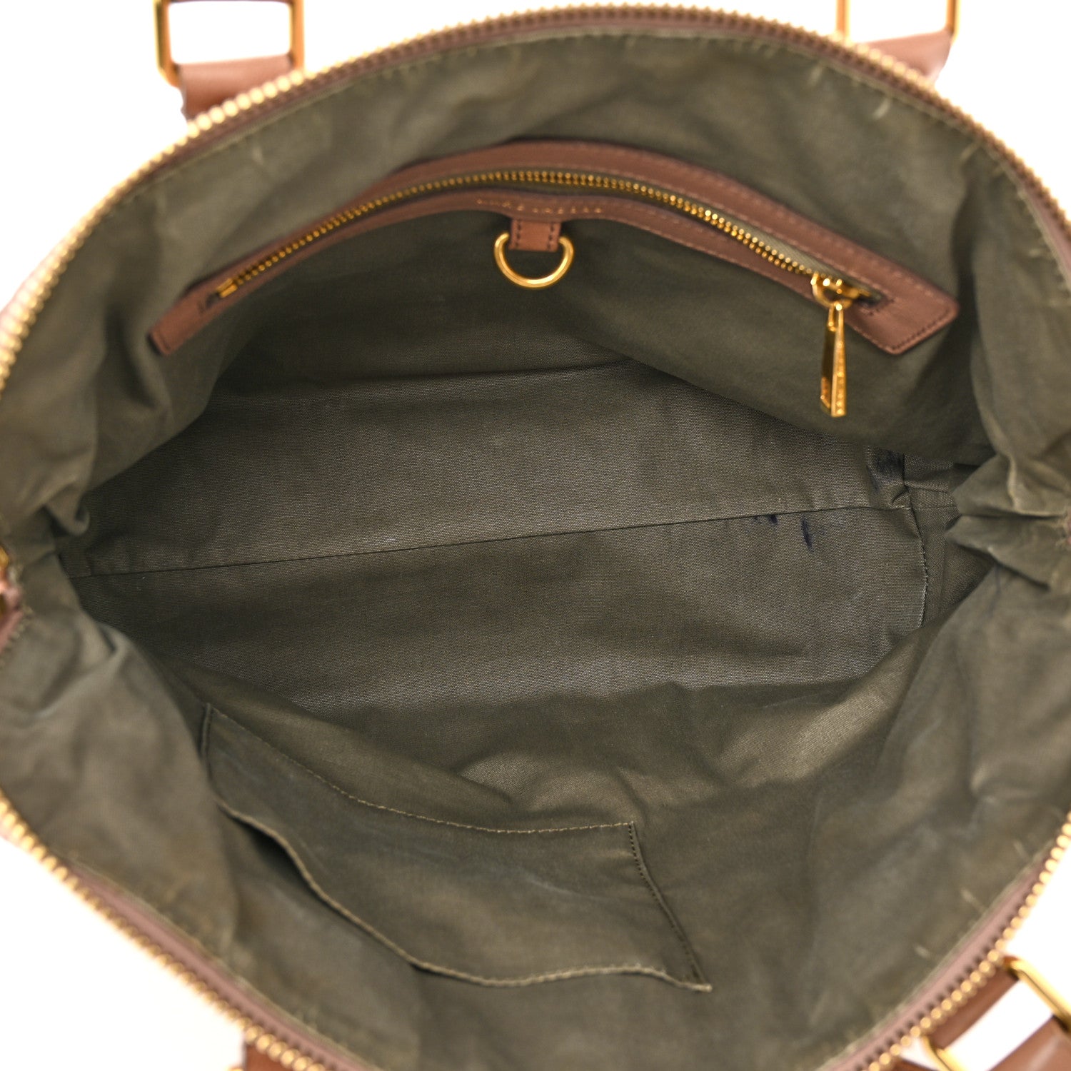 Marc Jacobs Lacquered Goatskin Quilted Karlie Satchel Brown 5 of 13