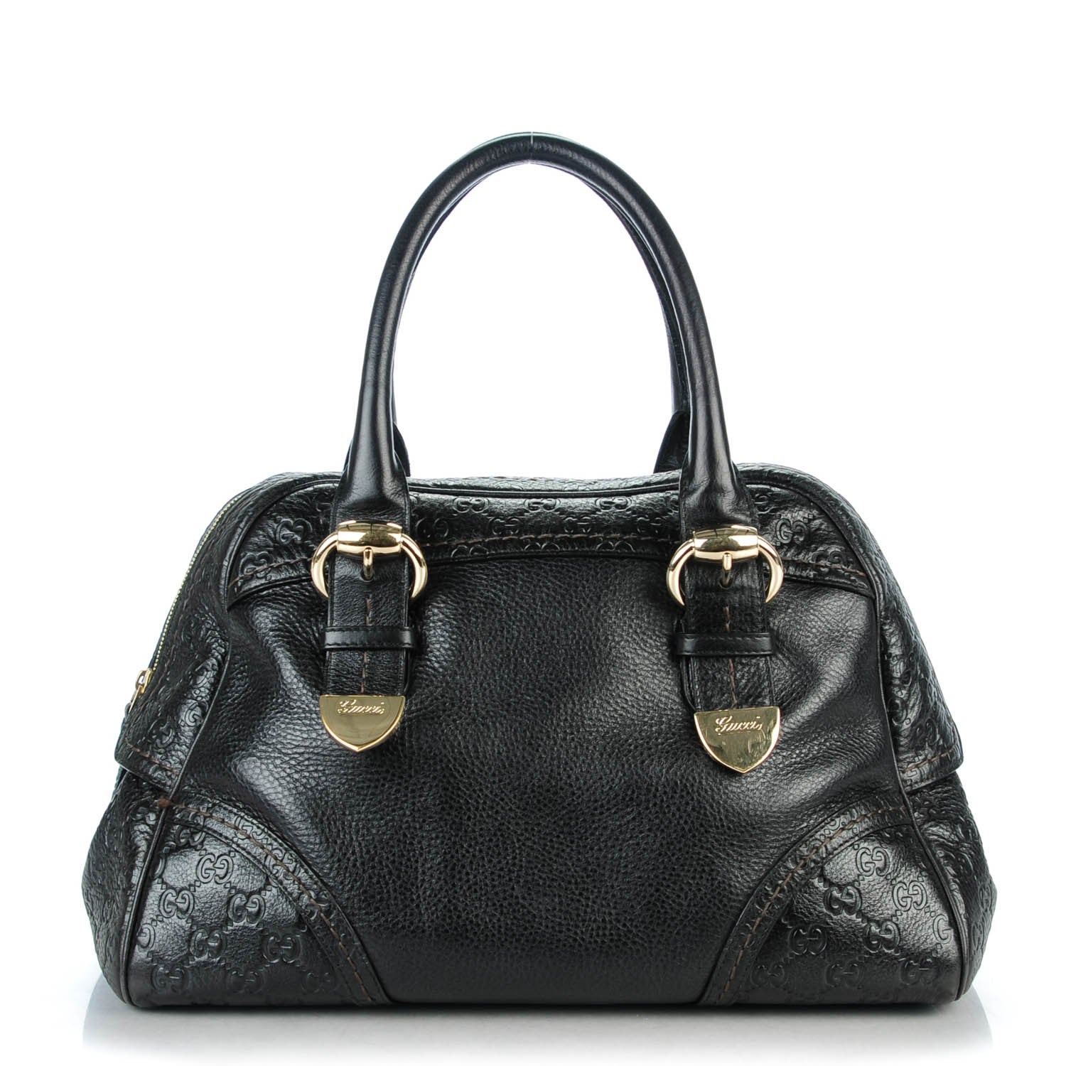 Gucci Guccissima Signoria Large Dome Bag Black 1 of 9