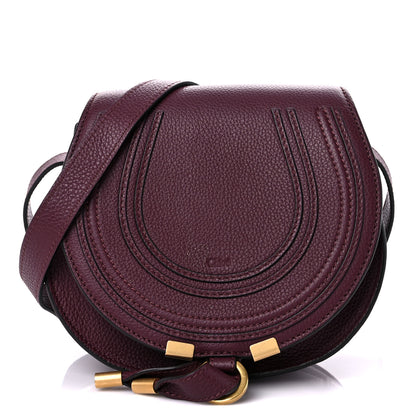 Chloe Calfskin Mini Marcie Round Crossbody Bag Wild Purple 1 of 12
