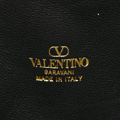 Valentino Garavani Raffia VLogo Wallet on Chain Gold 9 of 12