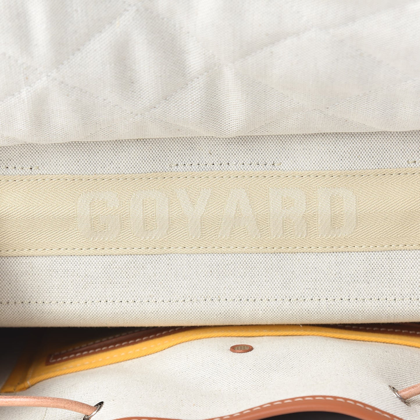 Goyardine Calfskin Alpin MM Backpack Gold Black
