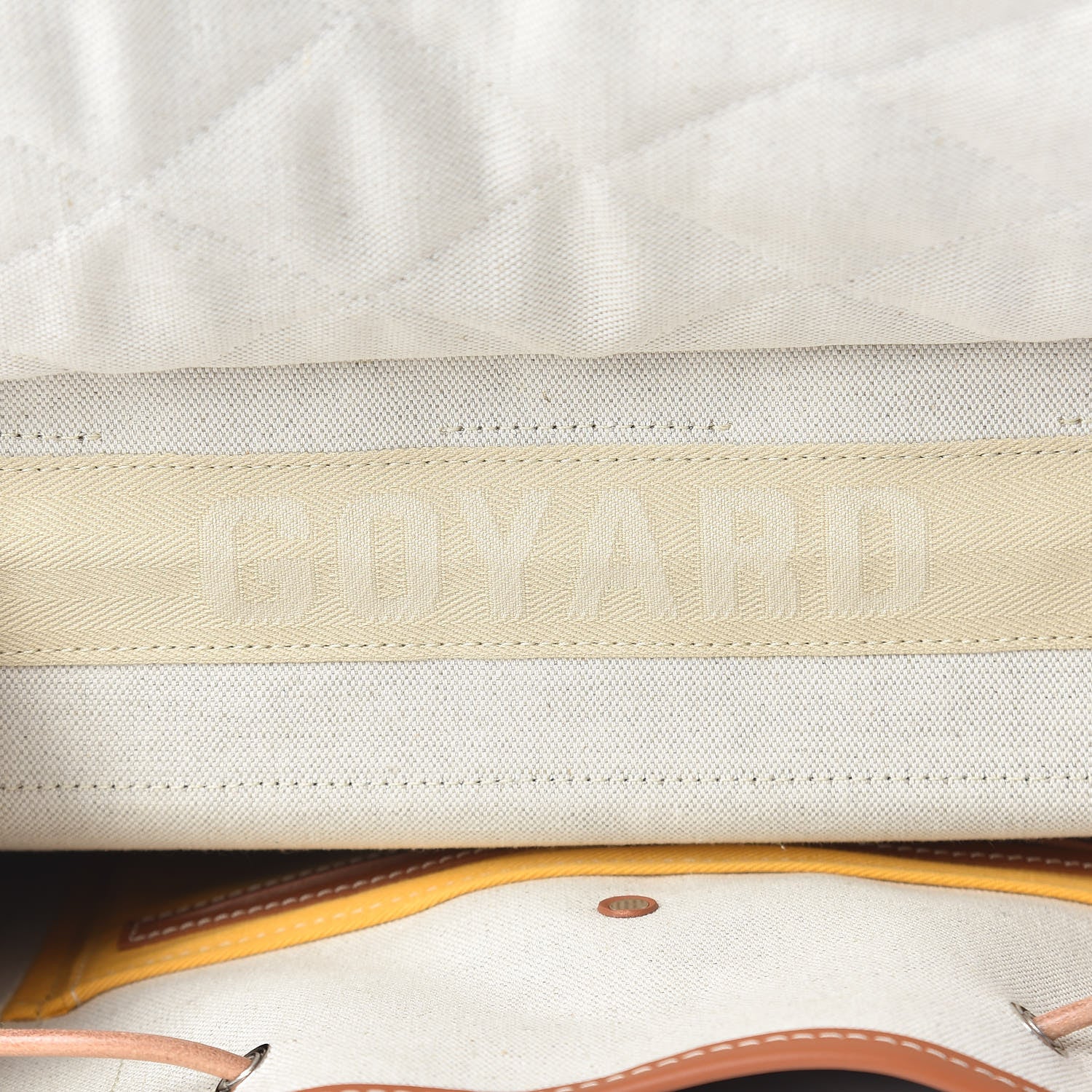 Goyard Goyardine Calfskin Alpin MM Backpack Gold Black 6 of 11