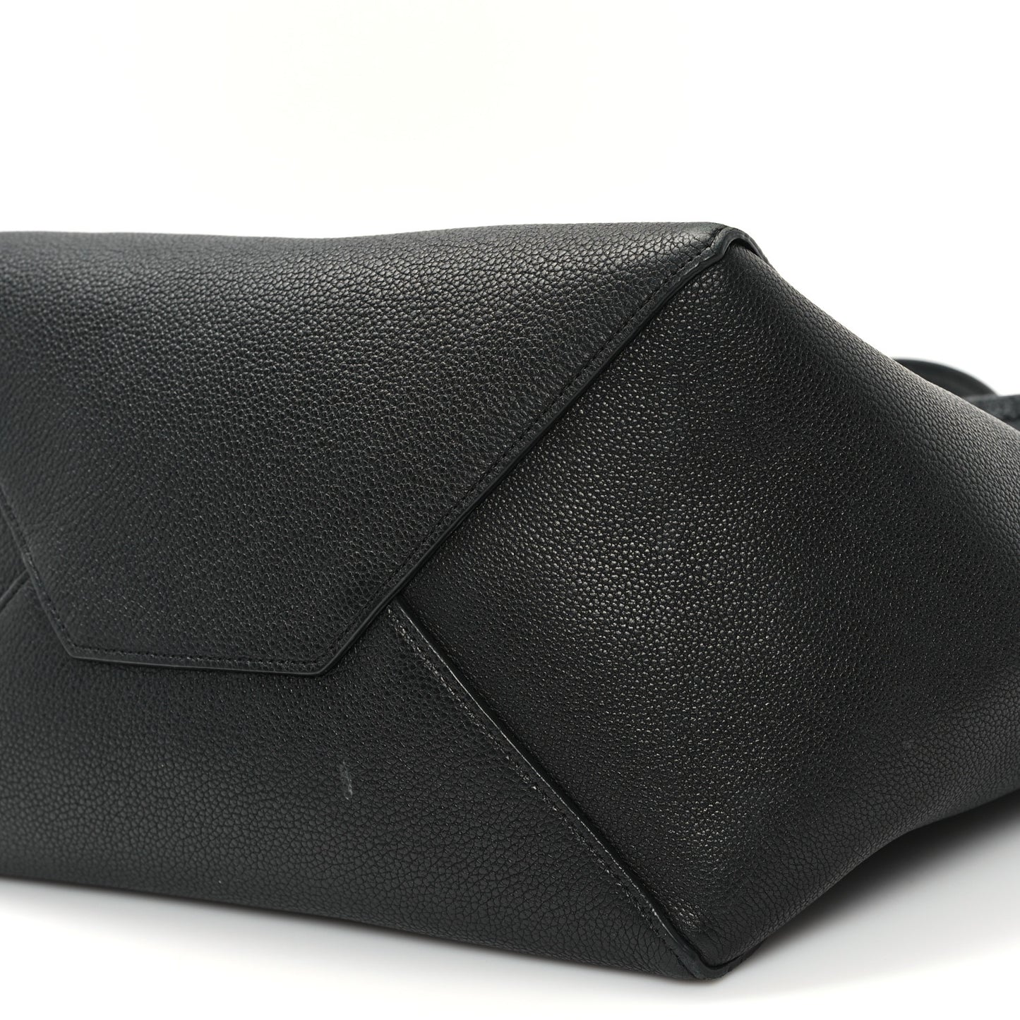Soft Grained Calfskin Small Belt Cabas Phantom Black
