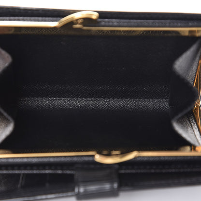 Louis Vuitton Epi French Purse Wallet Black 5 of 9