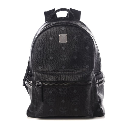 MCM Visetos Small Side Stud Stark Backpack Black 1 of 9