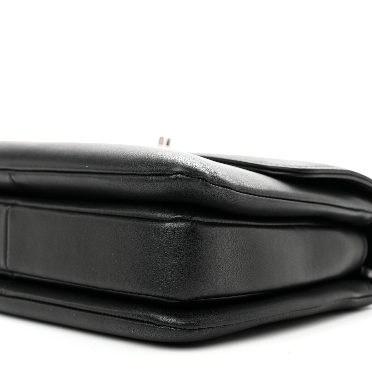 Chanel Calfskin Small Trendy CC Dual Handle Flap Bag Black 10 of 11