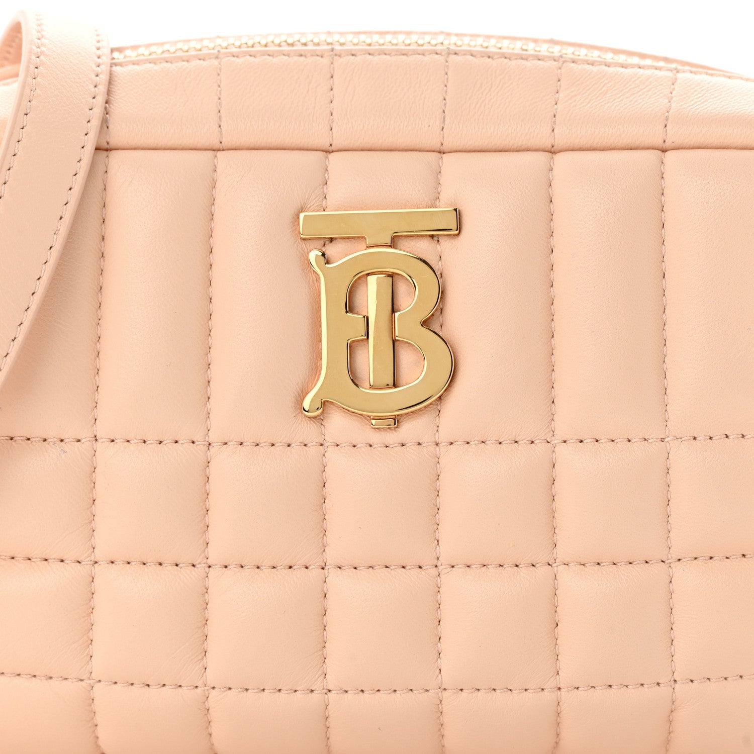 Burberry Lambskin Quilted Mini Lola Camera Bag Peach 9 of 13