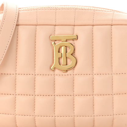 Burberry Lambskin Quilted Mini Lola Camera Bag Peach 9 of 13