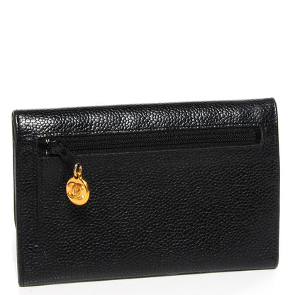 Chanel Caviar Timeless CC Card Holder Wallet Black 3 of 8