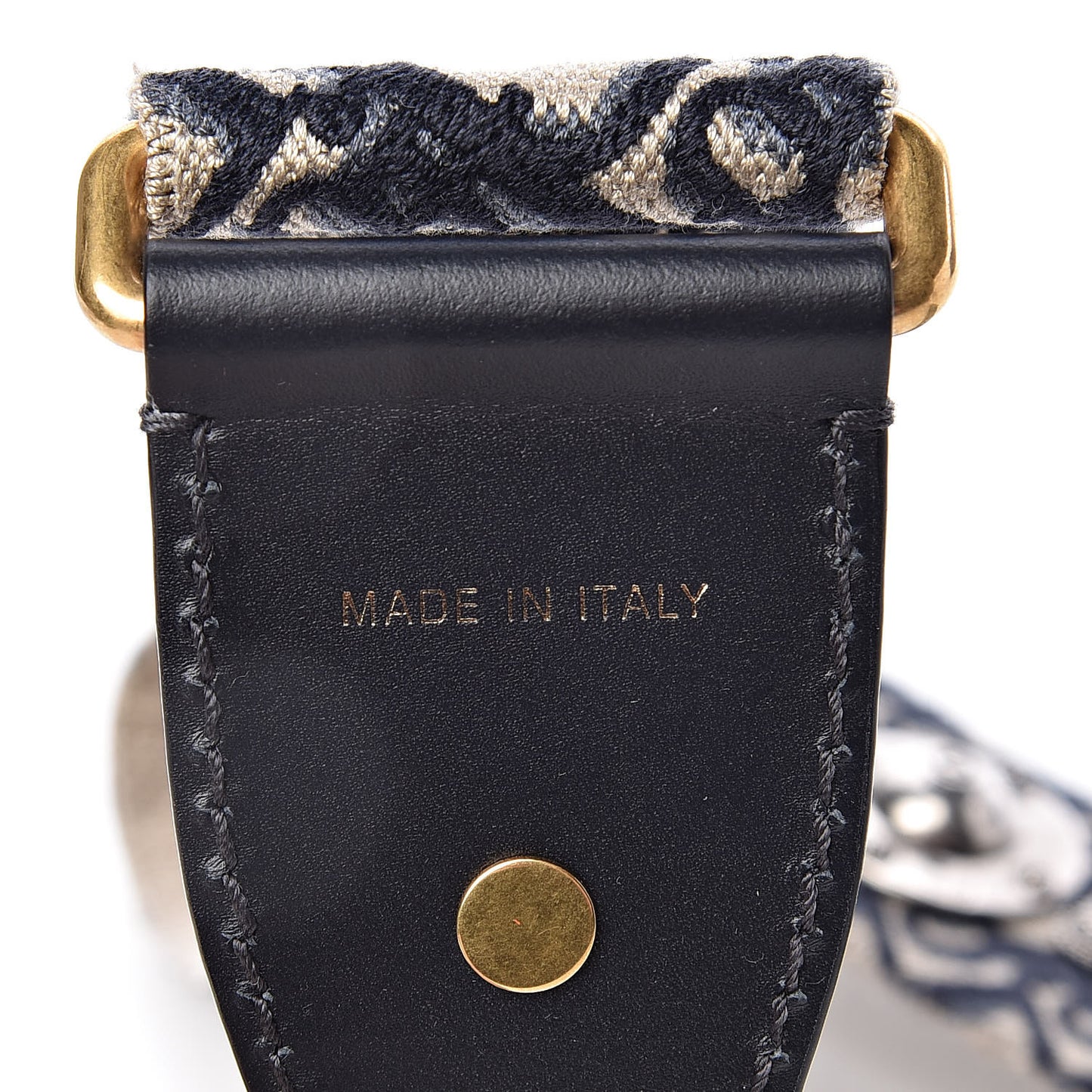 Oblique Studded Shoulder Strap Blue