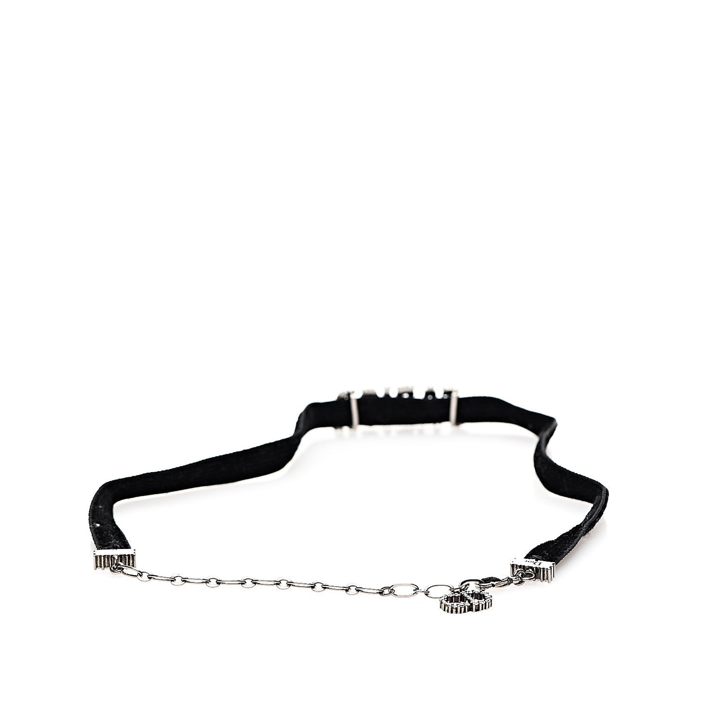 Velvet Crystal J’Adior Choker Necklace Black