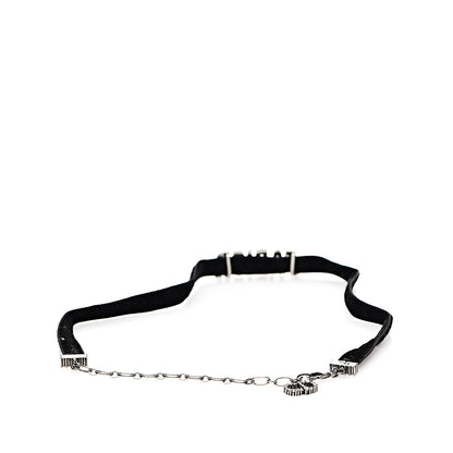 Christian Dior Velvet Crystal J’Adior Choker Necklace Black 2 of 4