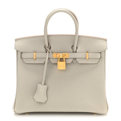 Hermes Togo Birkin 25 Gris Perle 1 of 11