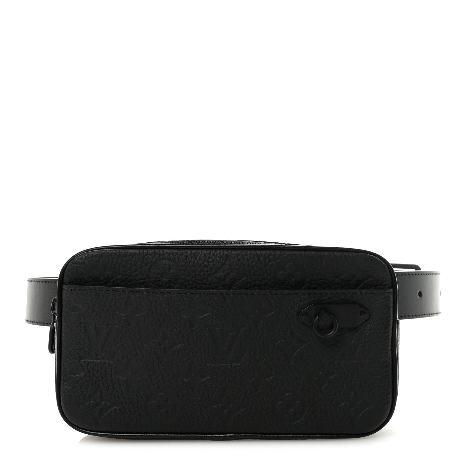 Louis Vuitton Taurillon Monogram Uniformes Solar Ray Soft Pochette Volga Belt Bag Black 1 of 8
