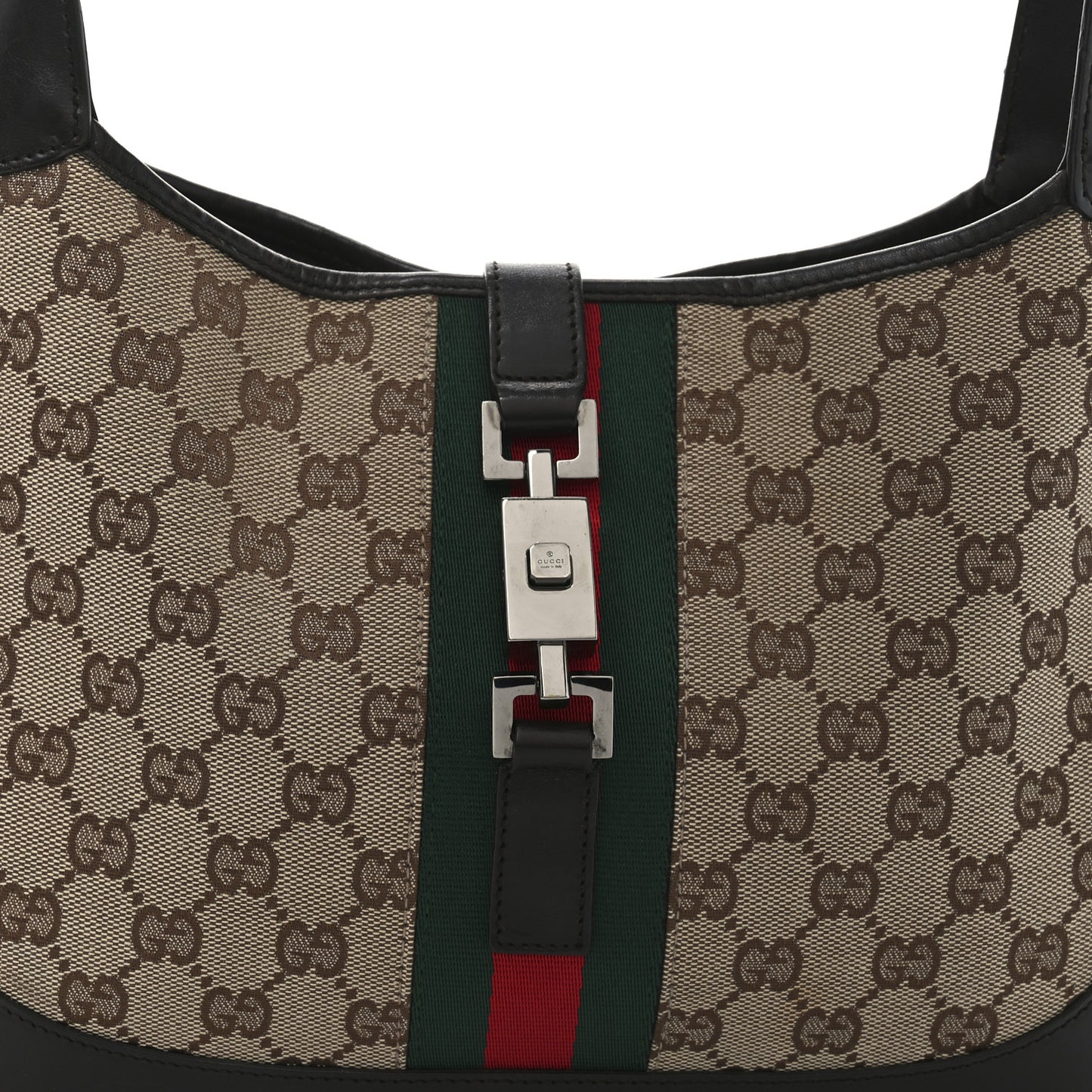 Monogram Web Jackie O Hobo Dark Brown