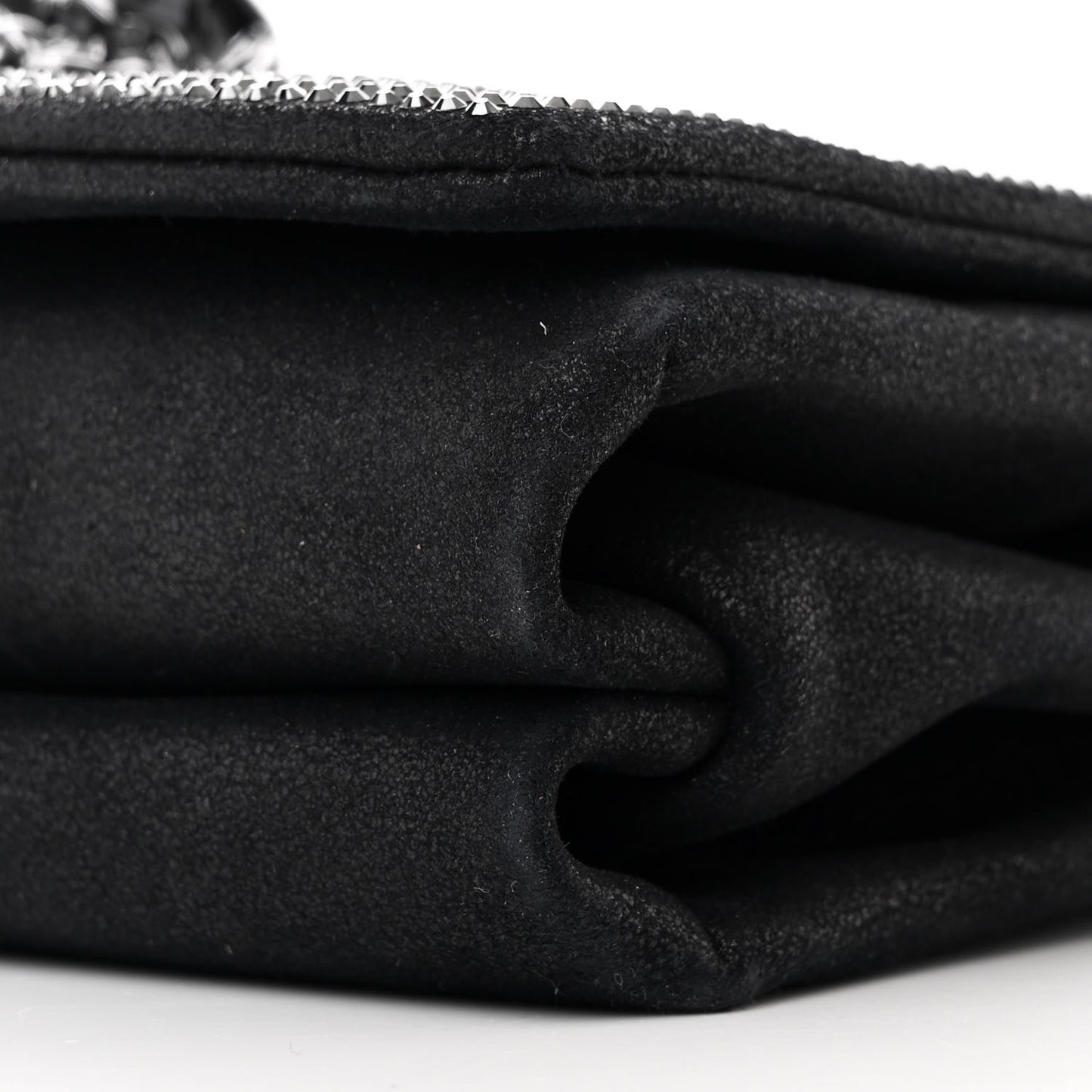 Suede Crystal Medusa Sultan Evening Bag Black