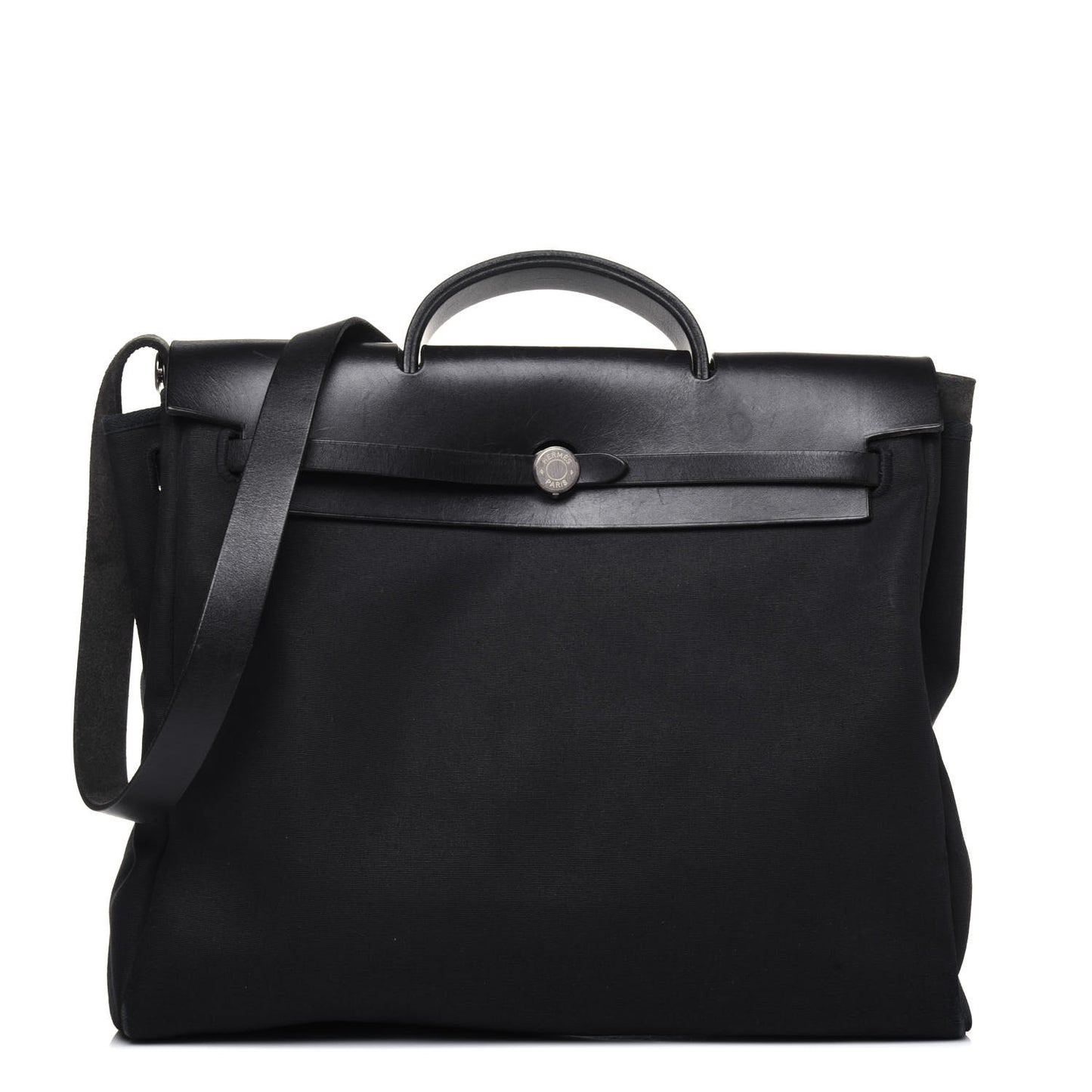 Toile Vache Calfskin Herbag 40 GM Black