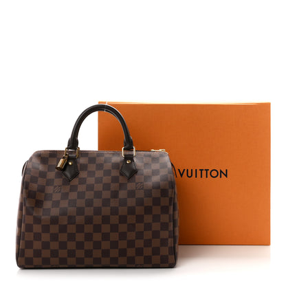 Louis Vuitton Damier Ebene Speedy 30 10 of 10