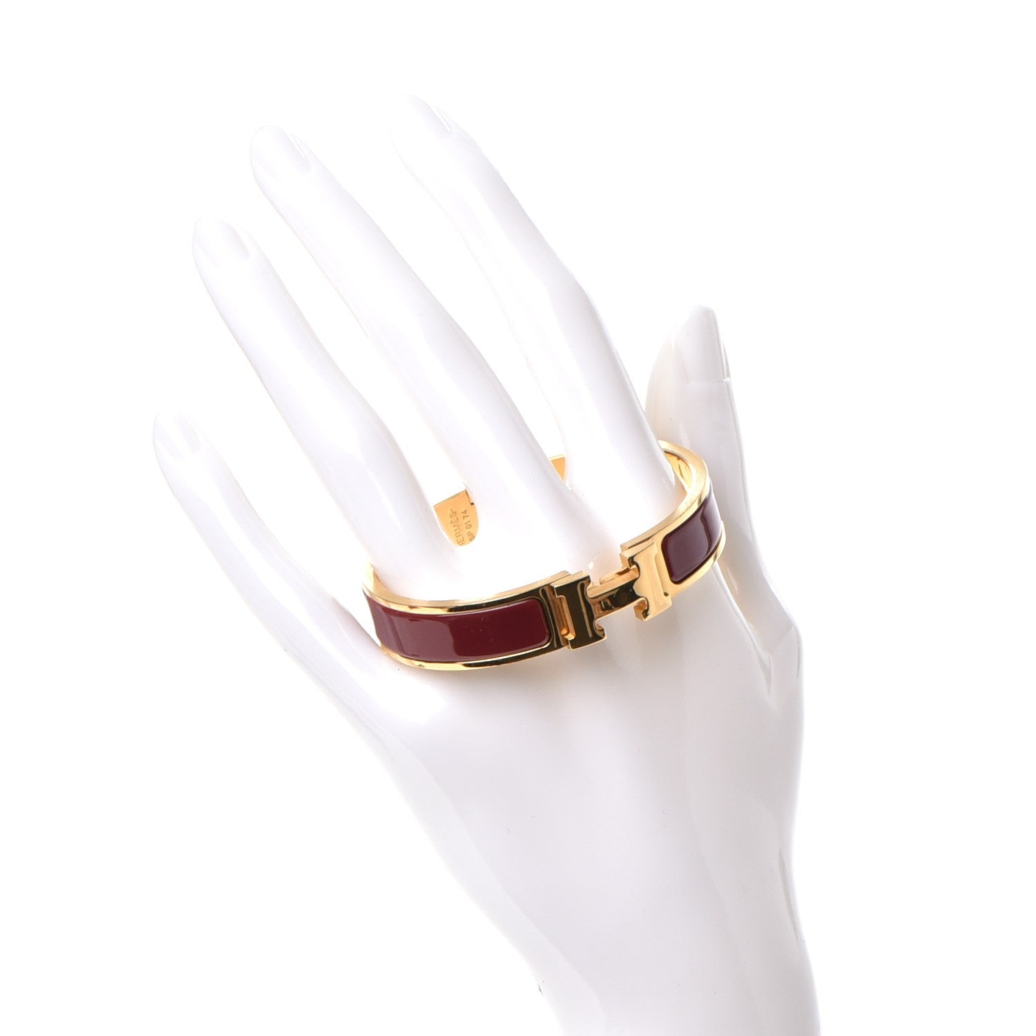 Hermes Enamel Narrow Clic Clac H Bracelet PM Muscat 2 of 5