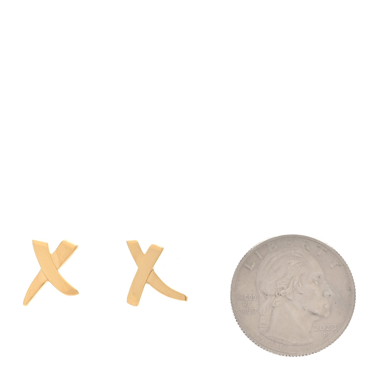 18K Yellow Gold Paloma's Graffiti X Earrings