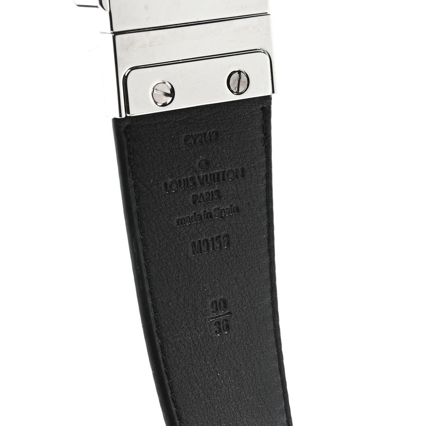 Damier Graphite Calfskin Belt 90/36 Black