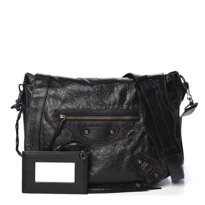 Balenciaga Agneau Classic Hardware Neo Folk Messenger Black 1 of 10