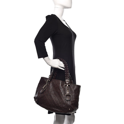 Gucci Guccissima Small Pelham Shoulder Bag Chocolate 2 of 14