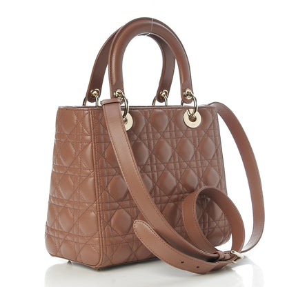 Christian Dior Lambskin Cannage Medium Lady Dior Pink 4 of 10