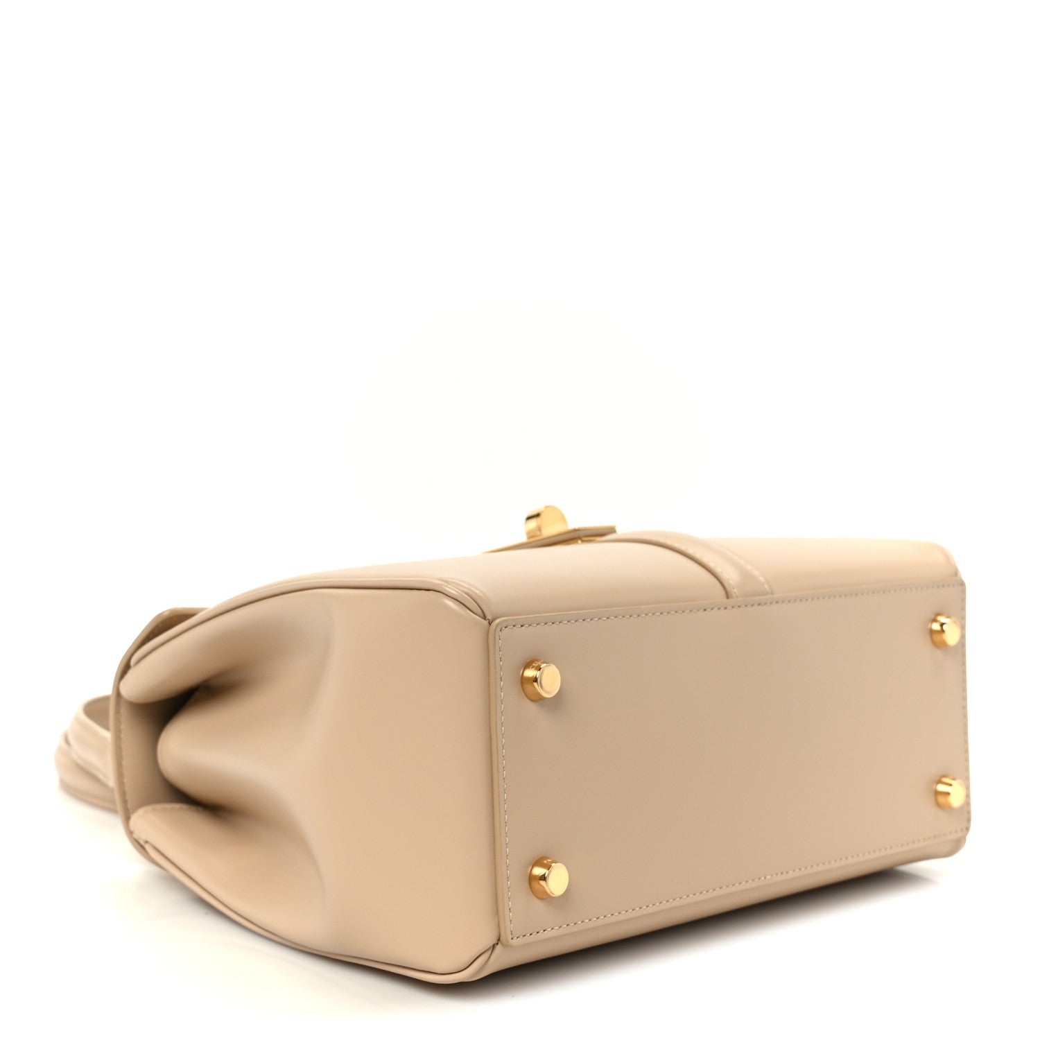 Celine Satinated Calfskin Small 16 Top Handle Bag Nude 4 of 14