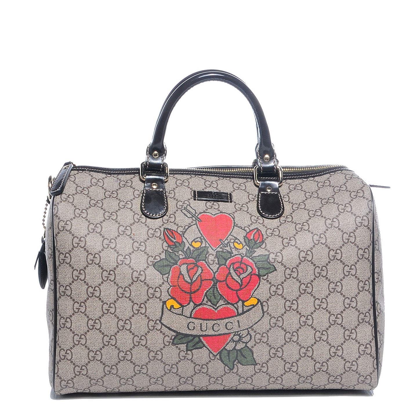GG Plus Monogram Tattoo Heart Medium Joy Boston Dark Brown