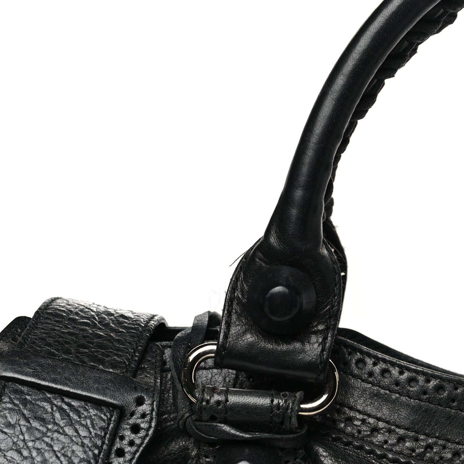 Balenciaga Agneau Giant Brogues Hardware City Black 13 of 13