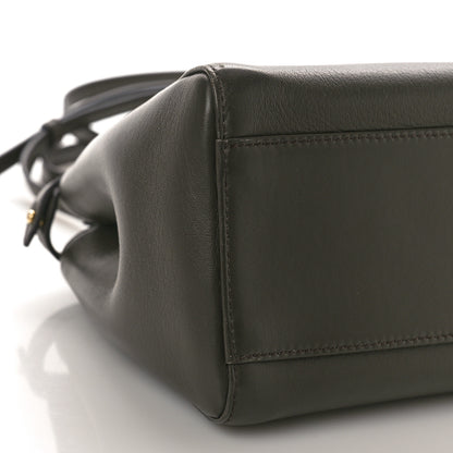 Fendi Nappa Mini Peekaboo Iconic Satchel Coal 9 of 10