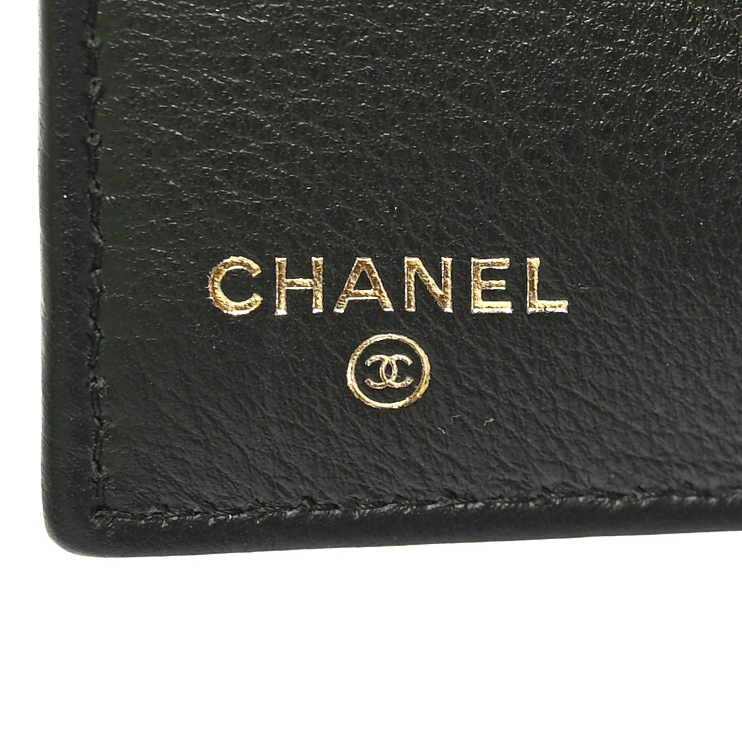 Chanel Metallic Calfskin Crocodile Embossed Cocodile Compact Flap Wallet Gold 6 of 10