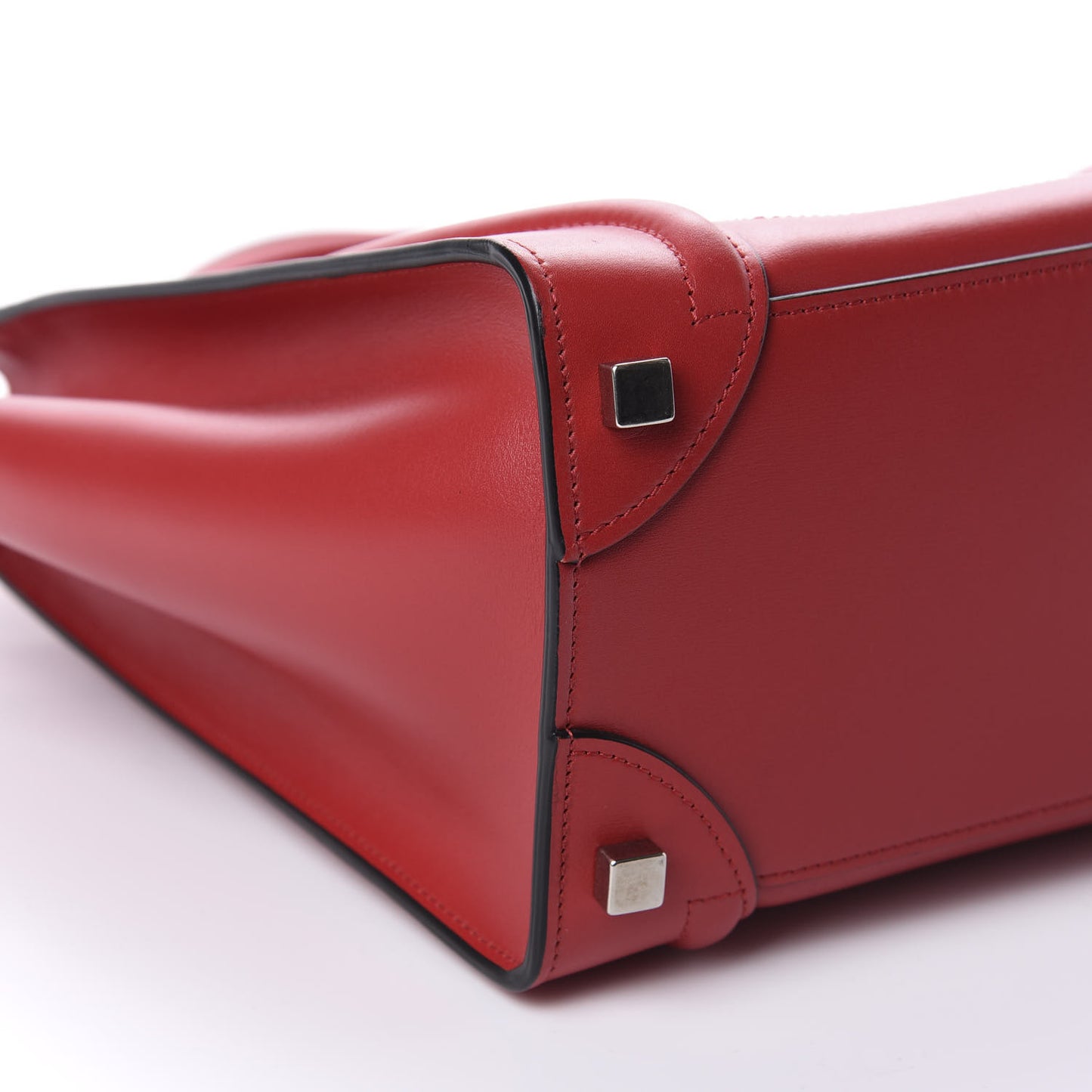 Smooth Calfskin Micro Luggage Red
