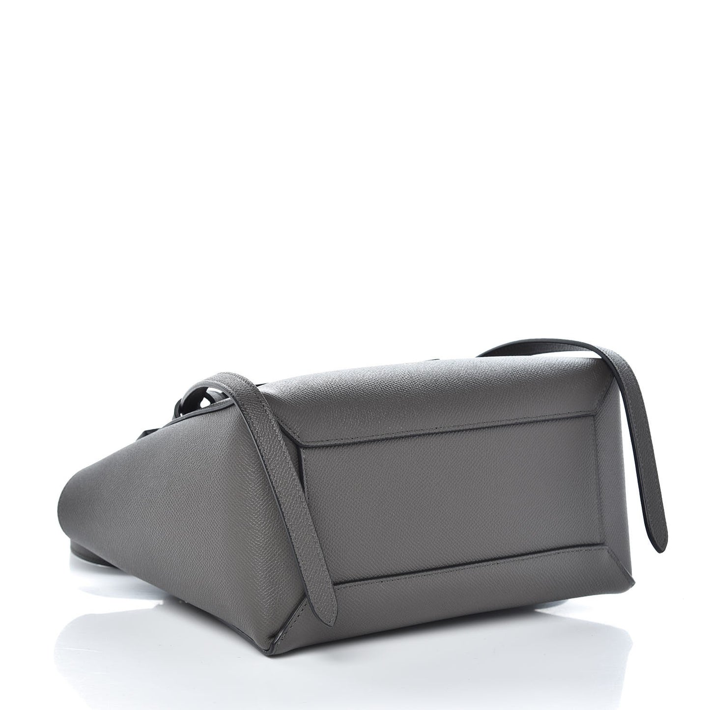 Grained Calfskin Micro Belt Bag Grey