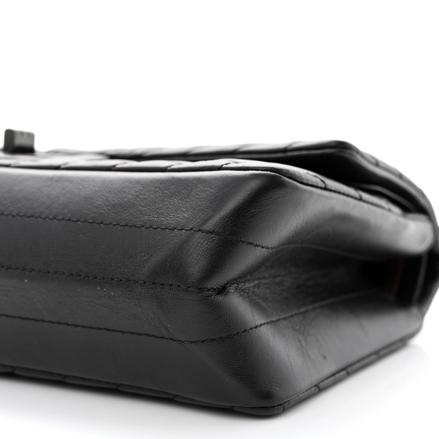 Chanel Aged Calfskin Chevron Quilted 2.55 Reissue 225 Flap So Black 10 of 14