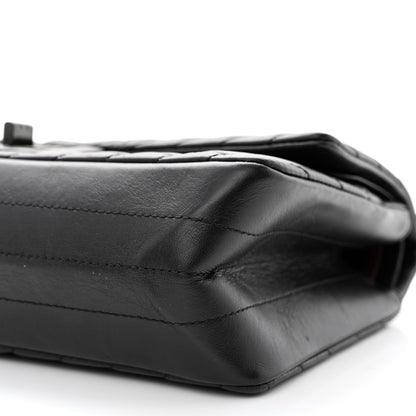 Chanel Aged Calfskin Chevron Quilted 2.55 Reissue 225 Flap So Black 10 of 14