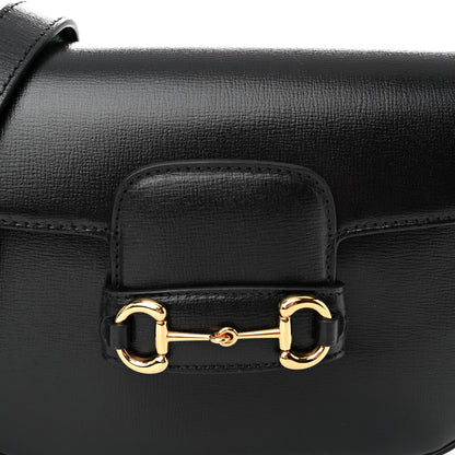 Gucci Azalea Calfskin Web Mini Horsebit 1955 Shoulder Bag Black 9 of 11
