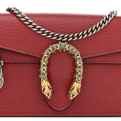 Gucci Calfskin Super Mini Dionysus Shoulder Bag Hibiscus Red 7 of 9