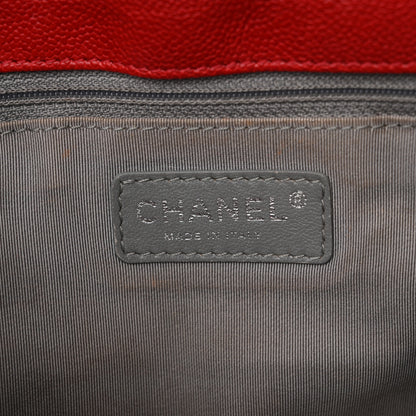 Chanel Caviar Quilted Large French Riviera Flap Red 6 of 12
