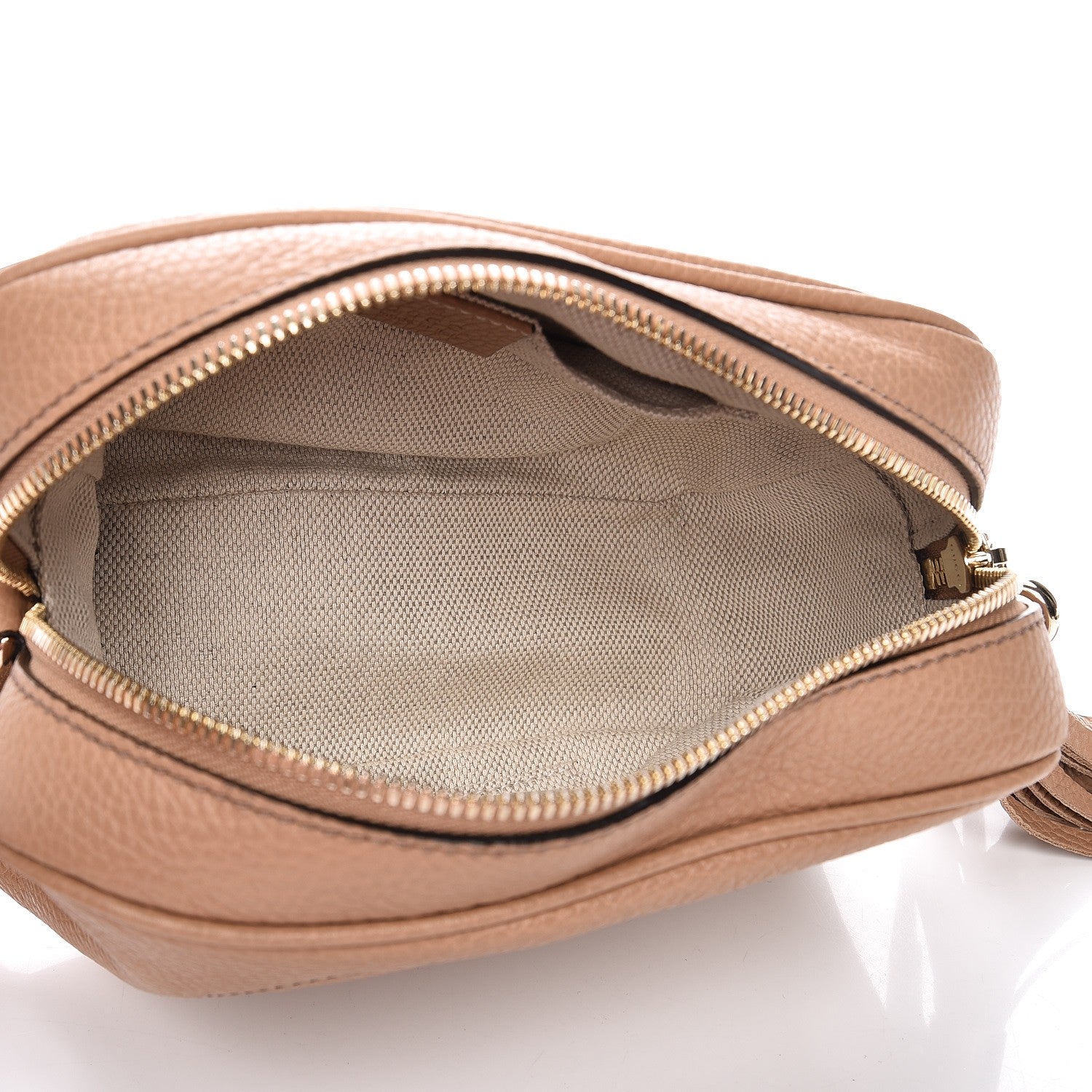 Gucci Pebbled Calfskin Small Soho Disco Bag Rose Beige 5 of 7