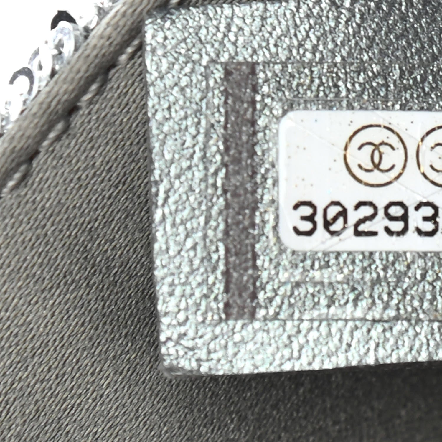 Chanel Sequin Mini Square Flap Grey 7 of 9