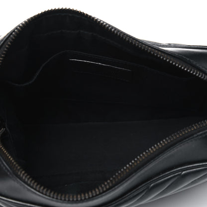 Saint Laurent Calfskin Matelasse Monogram Lou Camera Bag Black 4 of 9
