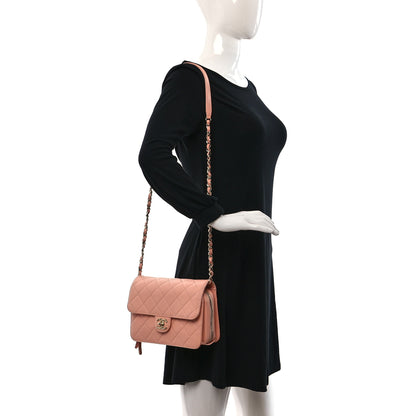 Chanel Caviar Quilted Large Like A Wallet Flap Coral 2 of 12