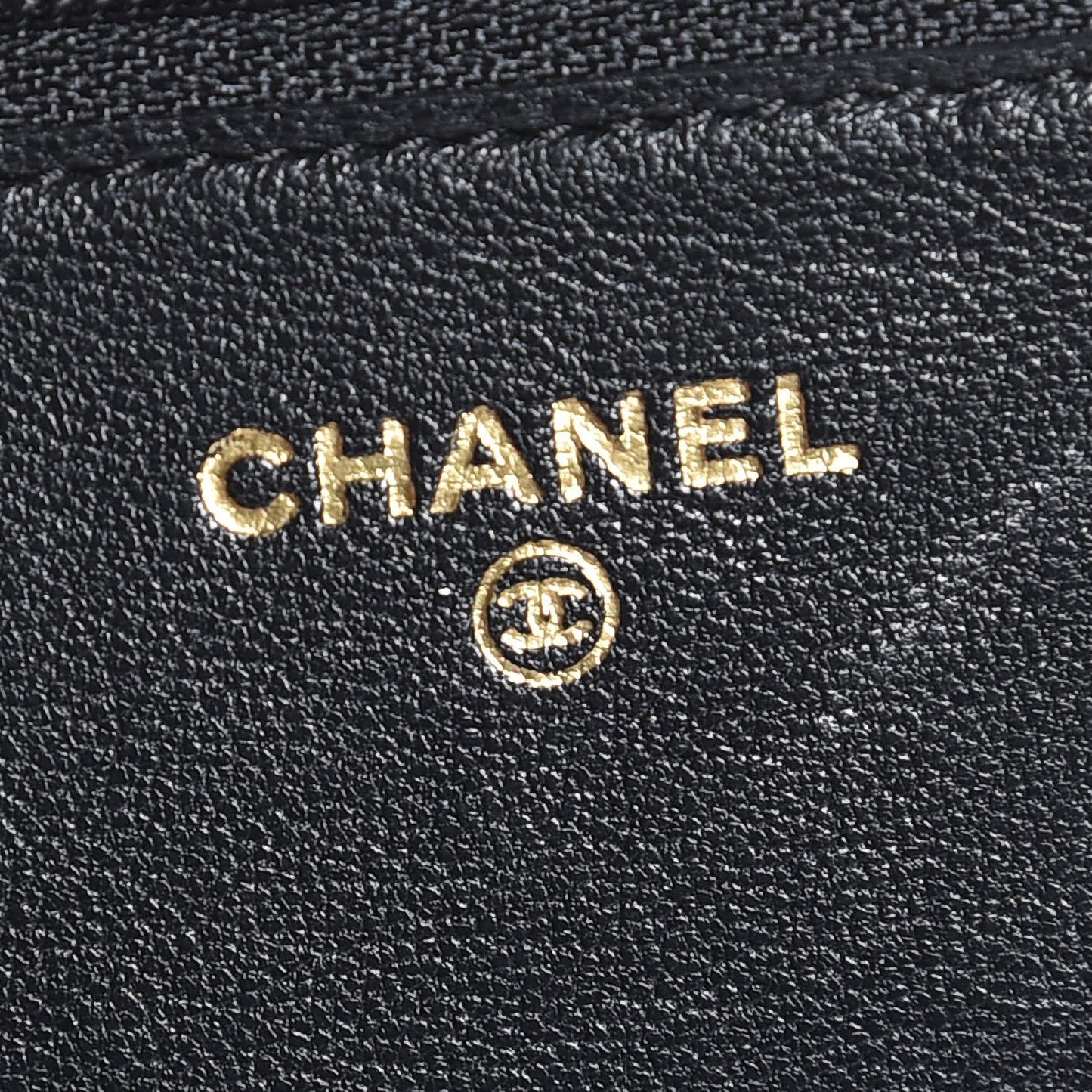 Sheepskin Quilted Mademoiselle Vintage Wallet On Chain WOC Black