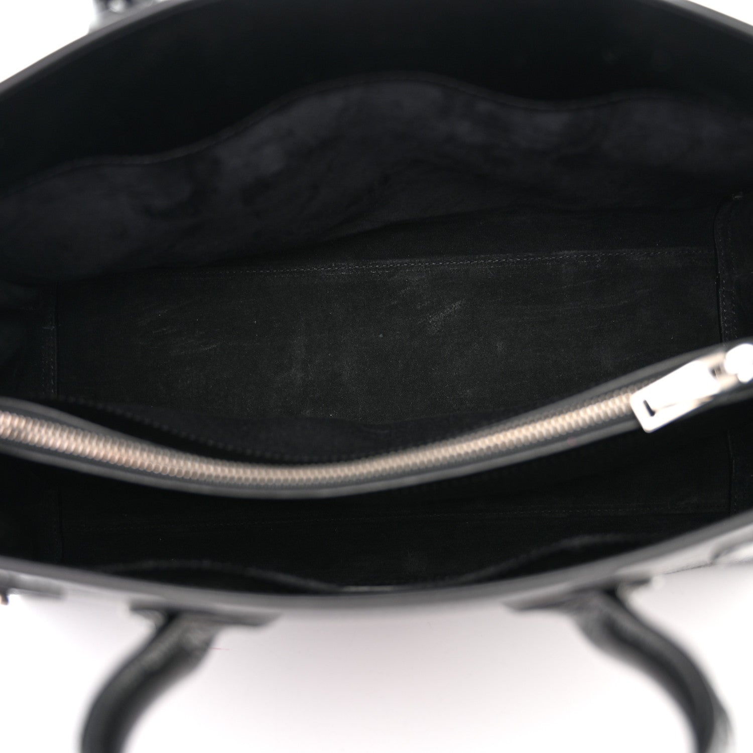Saint Laurent Textured Patent Calfskin Small Sac De Jour Black 6 of 11