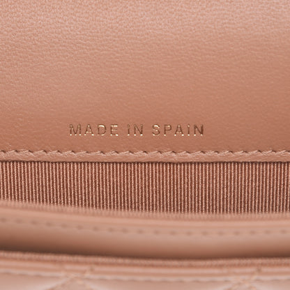 Chanel Lambskin Quilted Flap Card Holder Beige 7 of 9