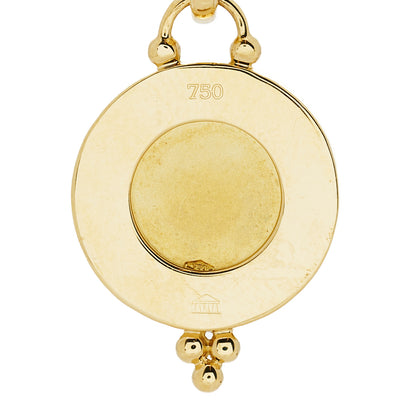 Temple St. Clair 18K Yellow Gold Diamond 10mm Pave Angel Pendant 4 of 5