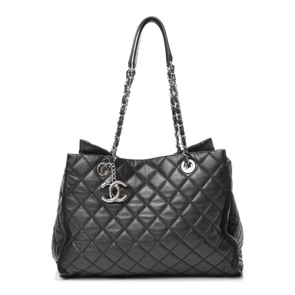 Chanel Calfskin Quilted Large Chic and Soft Shopping Tote Black 1 of 13